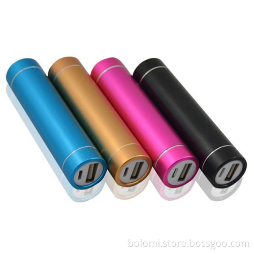 2600mah travel charger! round power bank with LED Light for mobile phone